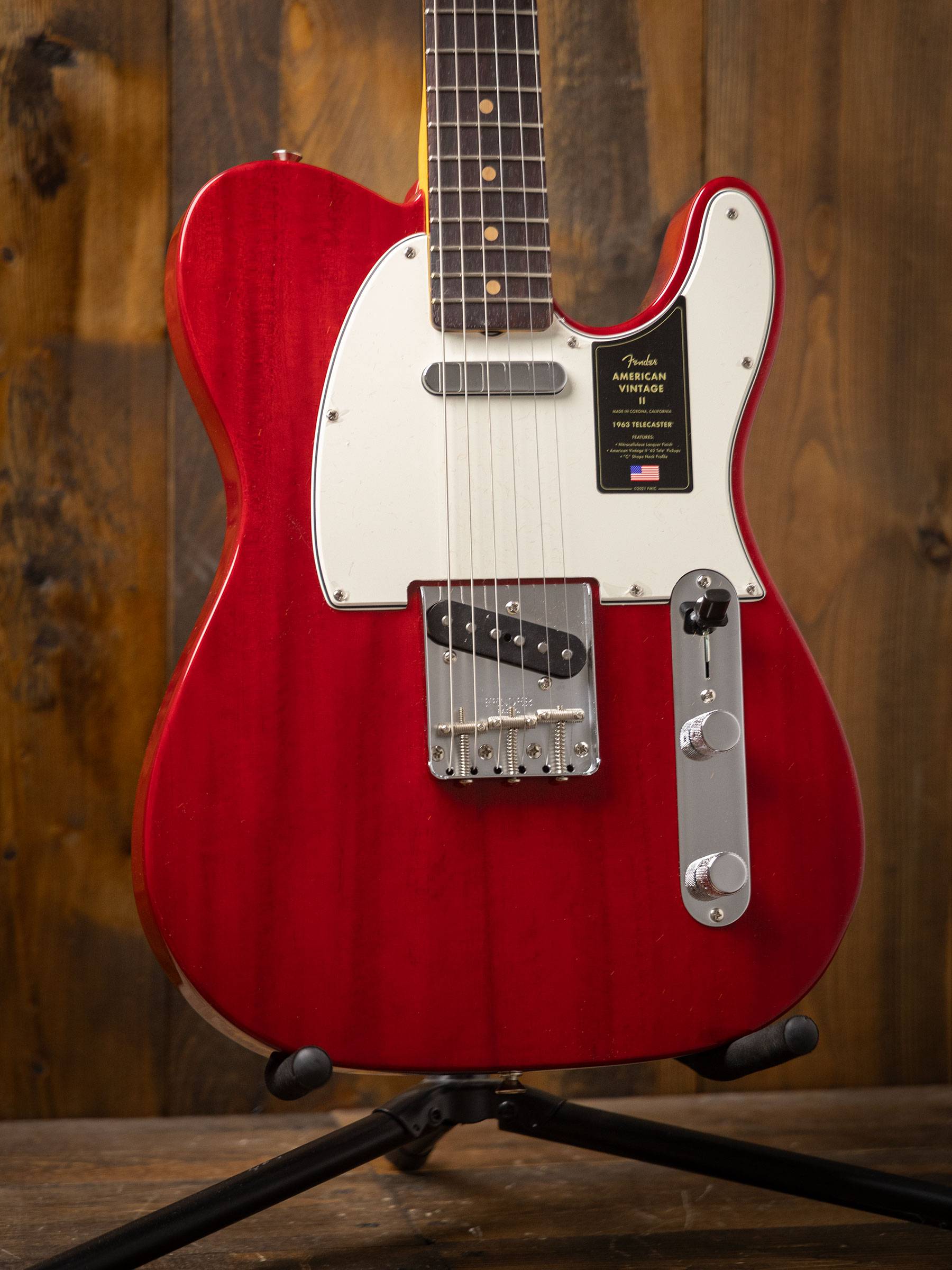 Fender American Vintage II 1963 Telecaster Red Transparent