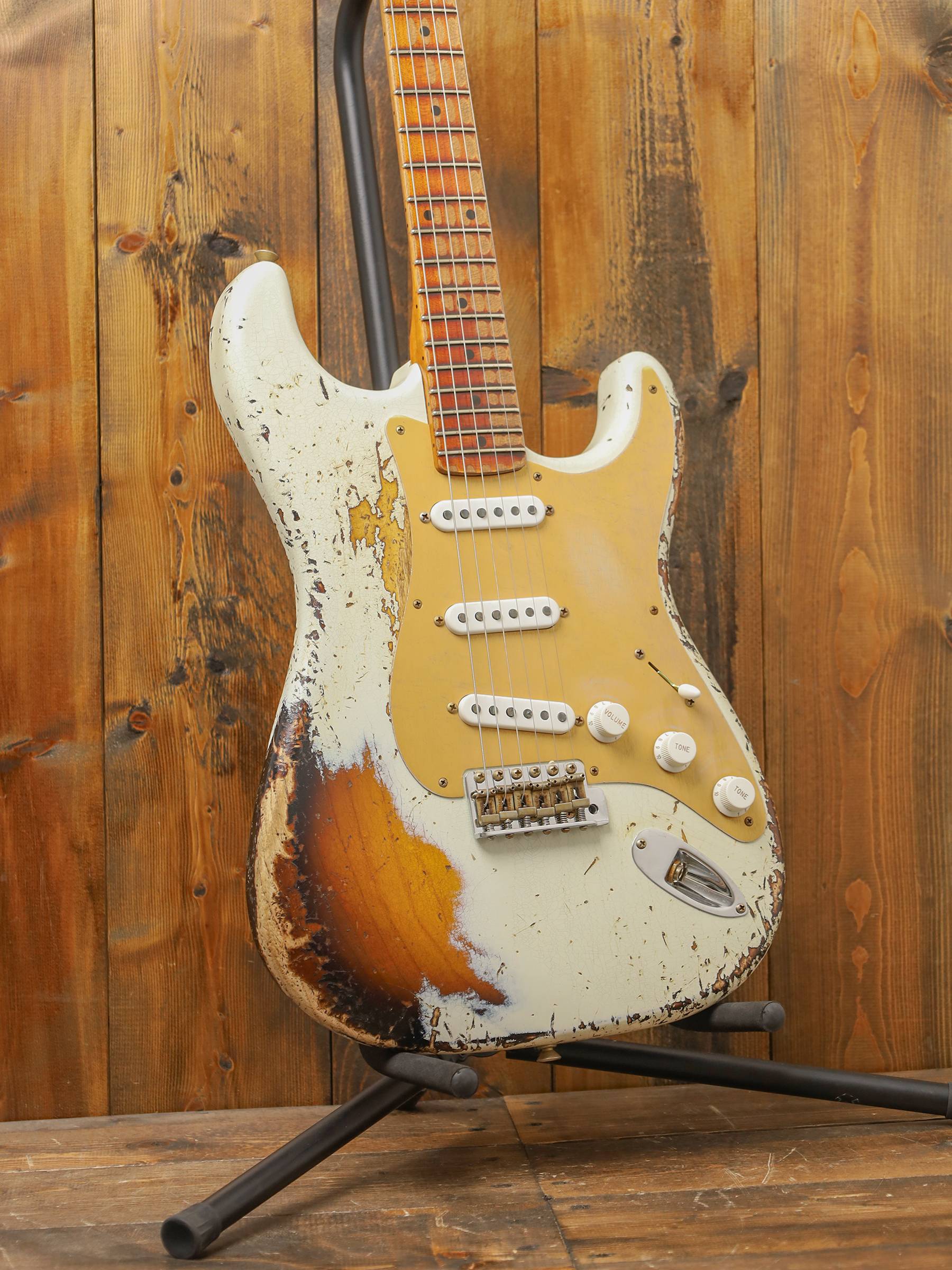 Fender Custom Shop Ltd Ed. 1954 Roasted Stratocaster Super Heavy Relic, ’55 Desert Tan over Two-Tone Sunburst